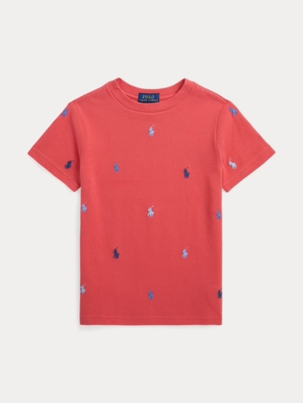 Polo Ralph Lauren Boys Medium T‑Shirt Multi Embroidered Pony Logo Cotton Tee